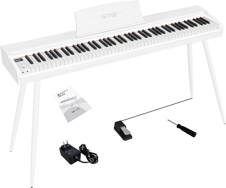 Amazon | IKTMI 電子ピアノ 88鍵盤 木製 ピアノ 88鍵 Digital Piano